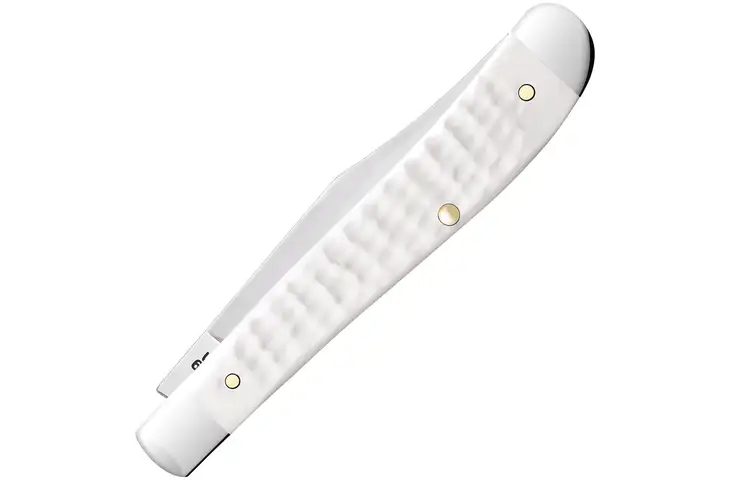 Case Slimline Trapper White Syn Stainless Steel Folding Knife - view 2